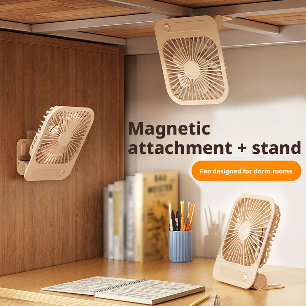 Office Furniture Installation - Ultradünner magnetischer Kühlventilator, Tischventilator, USB-wiederaufladbarer Wandventilator,
