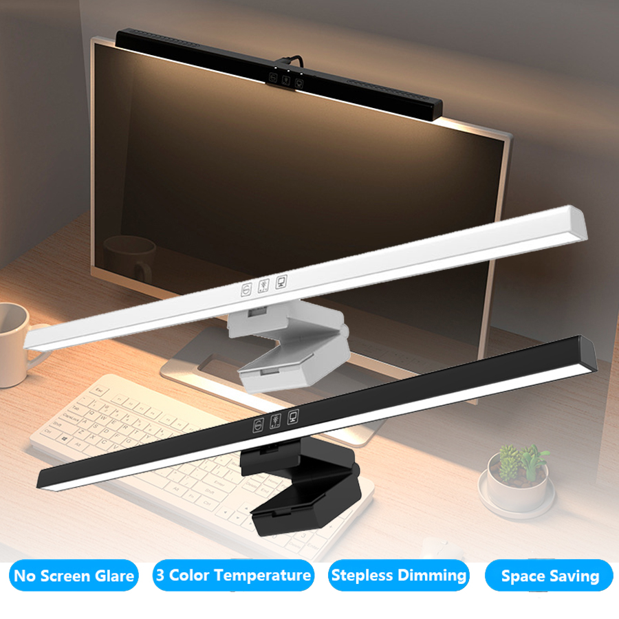 Office Furniture Modern - 50cm LED-Monitorleuchte Bildschirm-Hängelampe Stufenlos Dimmbar USB-Schreibtischlampe