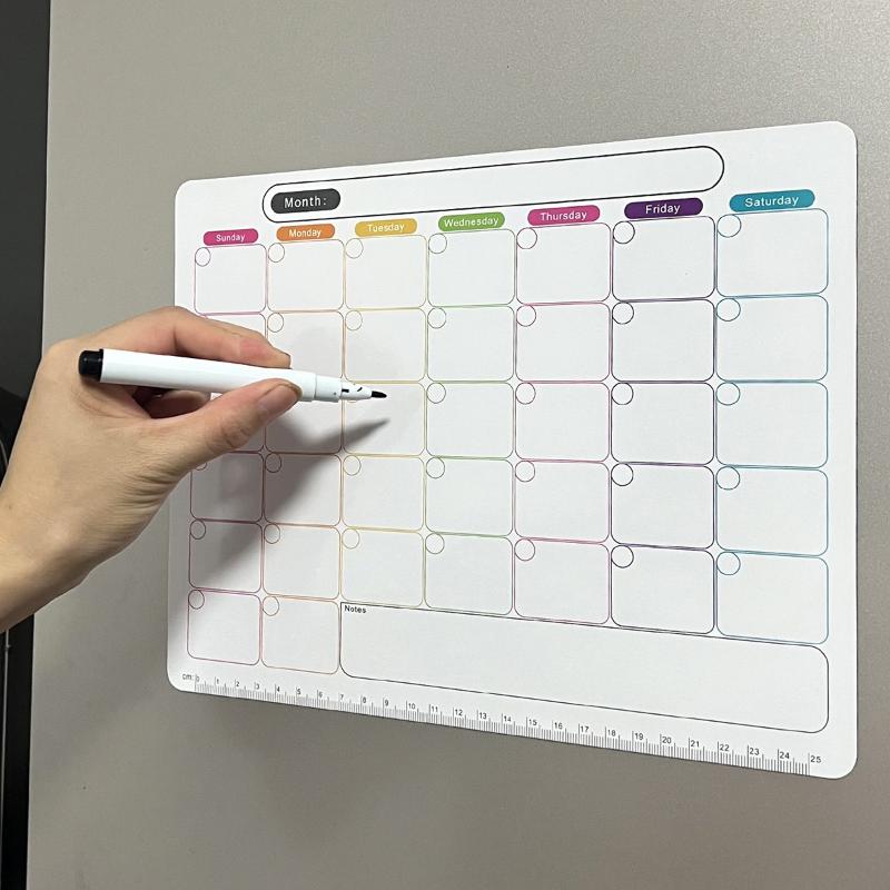 Magnetic Whiteboard Calendar - Bestseller Magnetischer Kühlschrank-Kalender Monatsplaner Whiteboard Nachrichtentafel