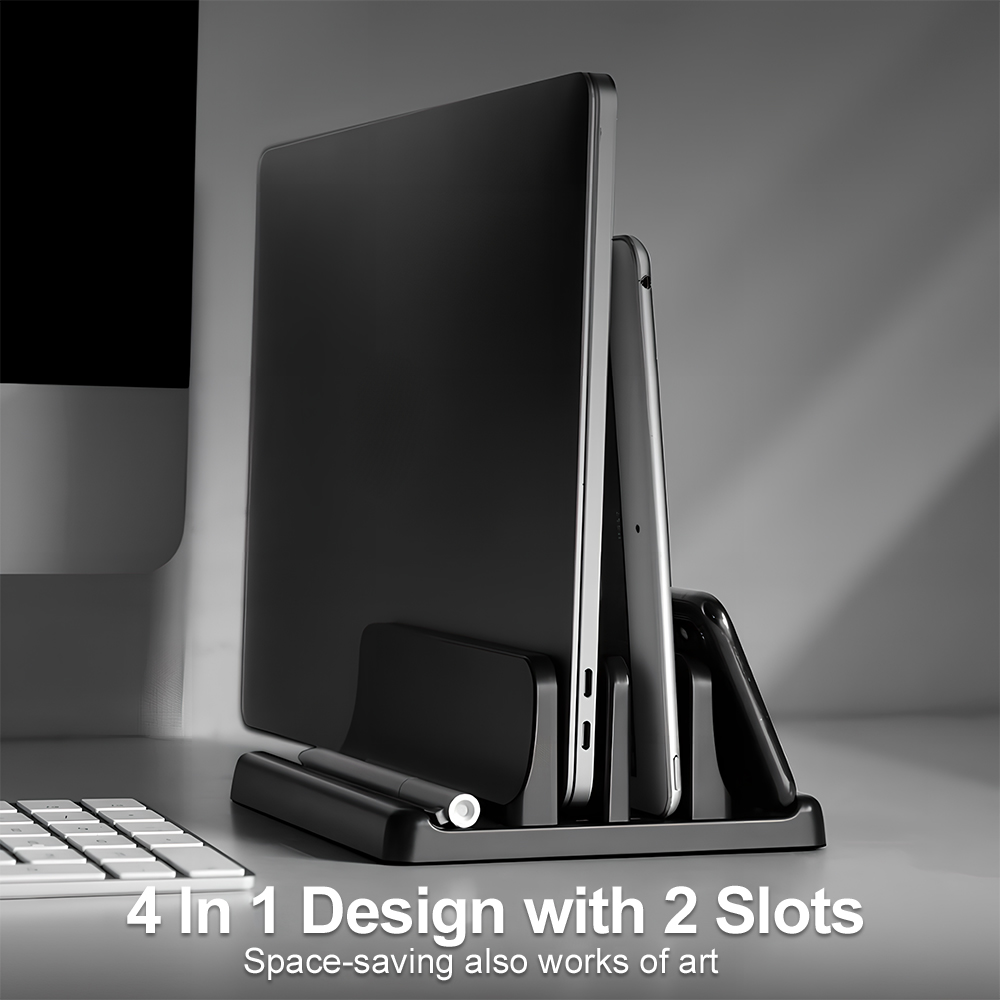 Adjustable Laptop Table - 4-in-1 Laptop-Ständer Vertikal Verstellbare Breite Platzsparender