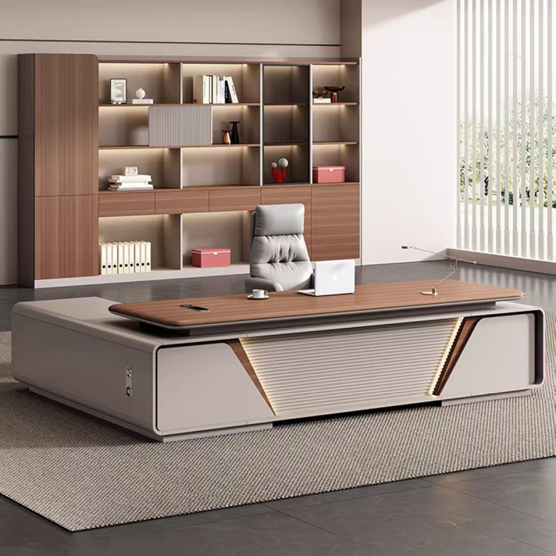 Xh Office Furniture - Luxuriöser, hochwertiger, schlichter, moderner CEO-Schreibtisch mit
