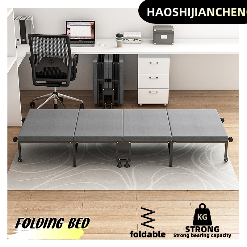 Office Furniture Modern - Büro zusammenklappbares Mittagspausen-Einzelbett, tragbar, vierfach zusammenklappbar