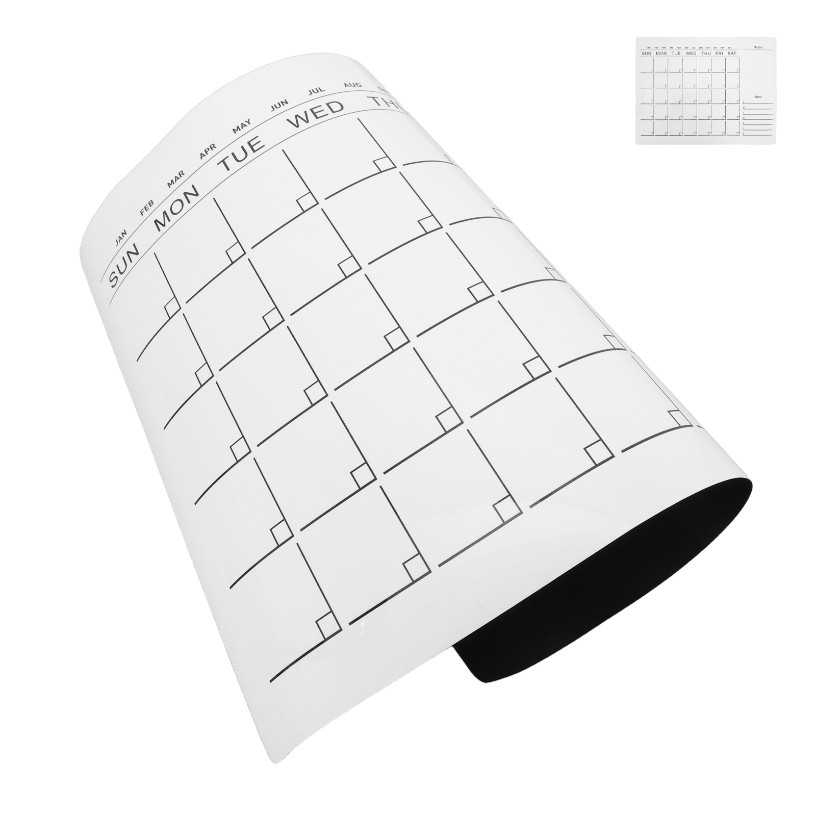 Magnetic Whiteboard Calendar - 1 Blatt trocken abwischbare Whiteboard-Aufkleber, Kalendertafel,