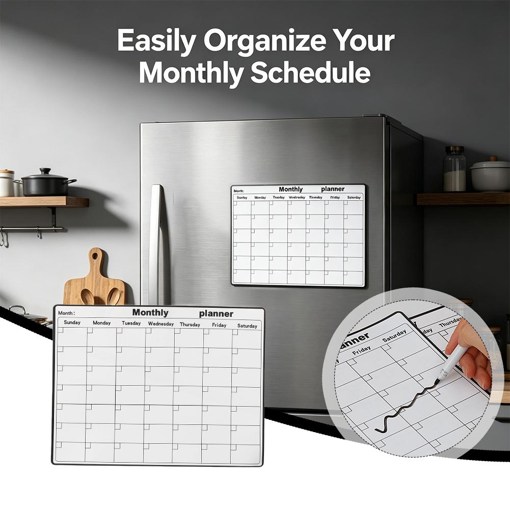 Magnetischer Kühlschrank-Kalen – Magnetic Whiteboard Calendar Bewertung und Preis