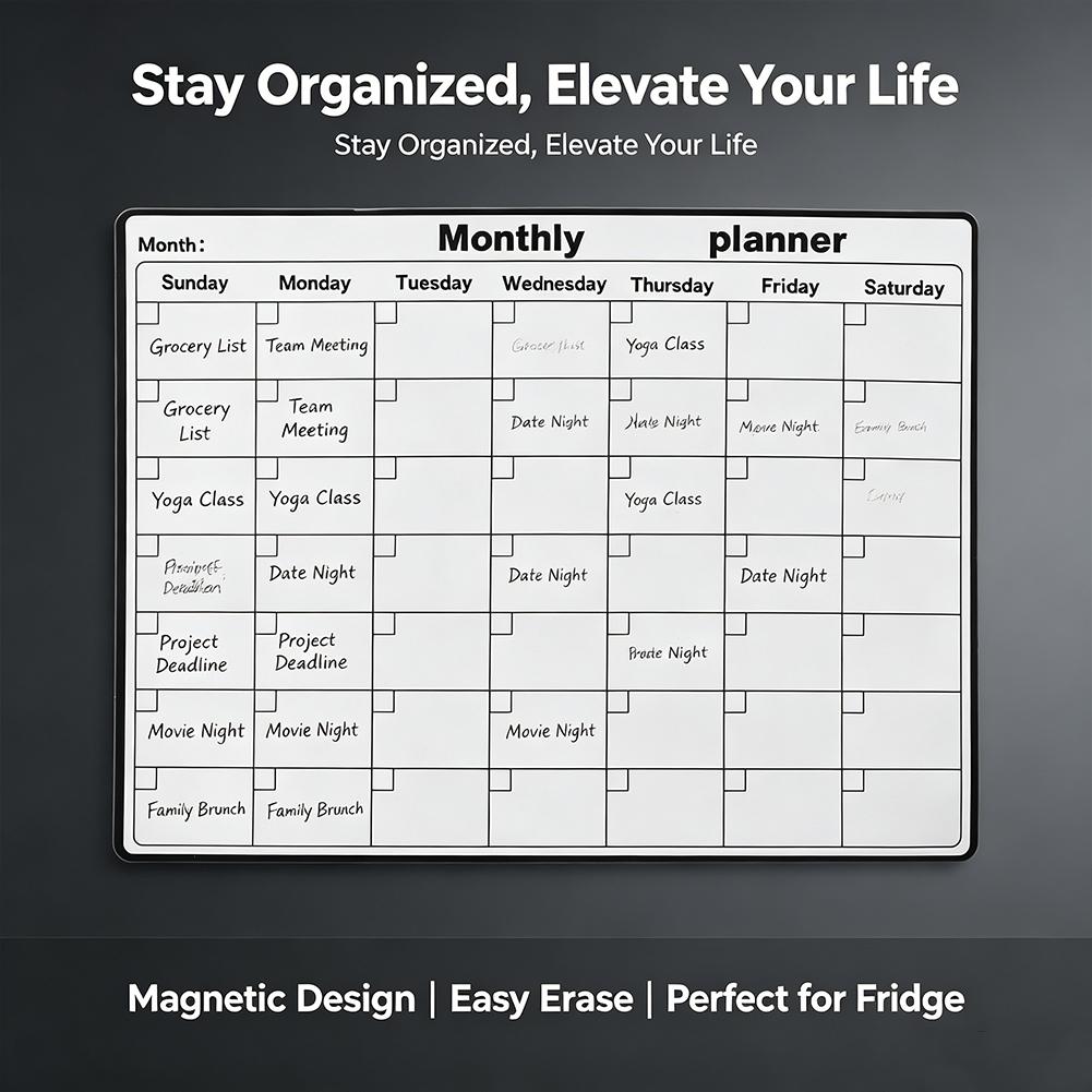 Magnetischer Kühlschrank-Kalen – Magnetic Whiteboard Calendar Bewertung und Preis