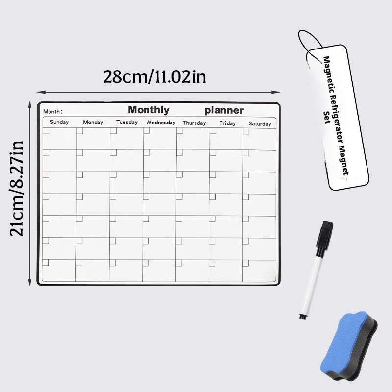 Magnetischer Kühlschrank-Kalen – Magnetic Whiteboard Calendar Bewertung und Preis