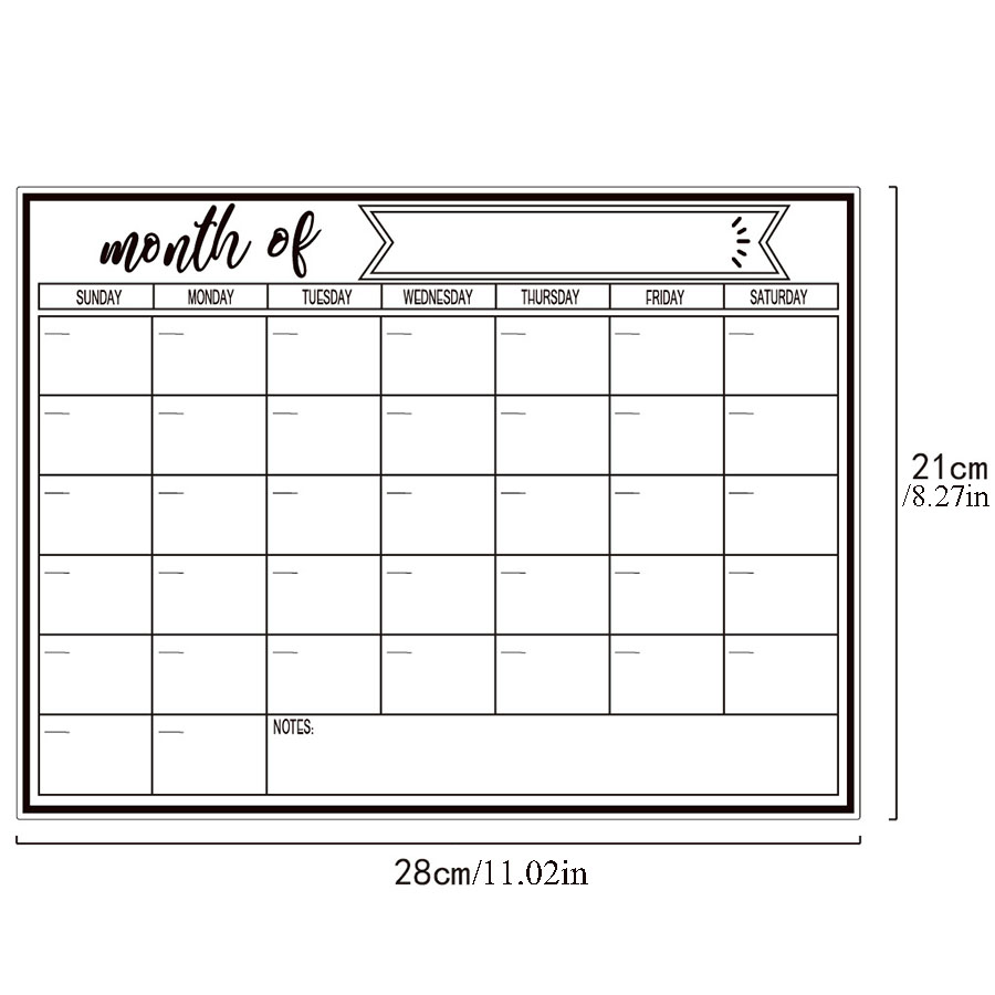Magnetischer Whiteboard-Aufkle – Magnetic Whiteboard Calendar Bewertung und Preis