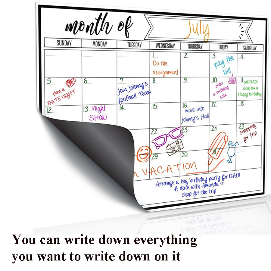 Magnetischer Whiteboard-Aufkle – Magnetic Whiteboard Calendar Bewertung und Preis