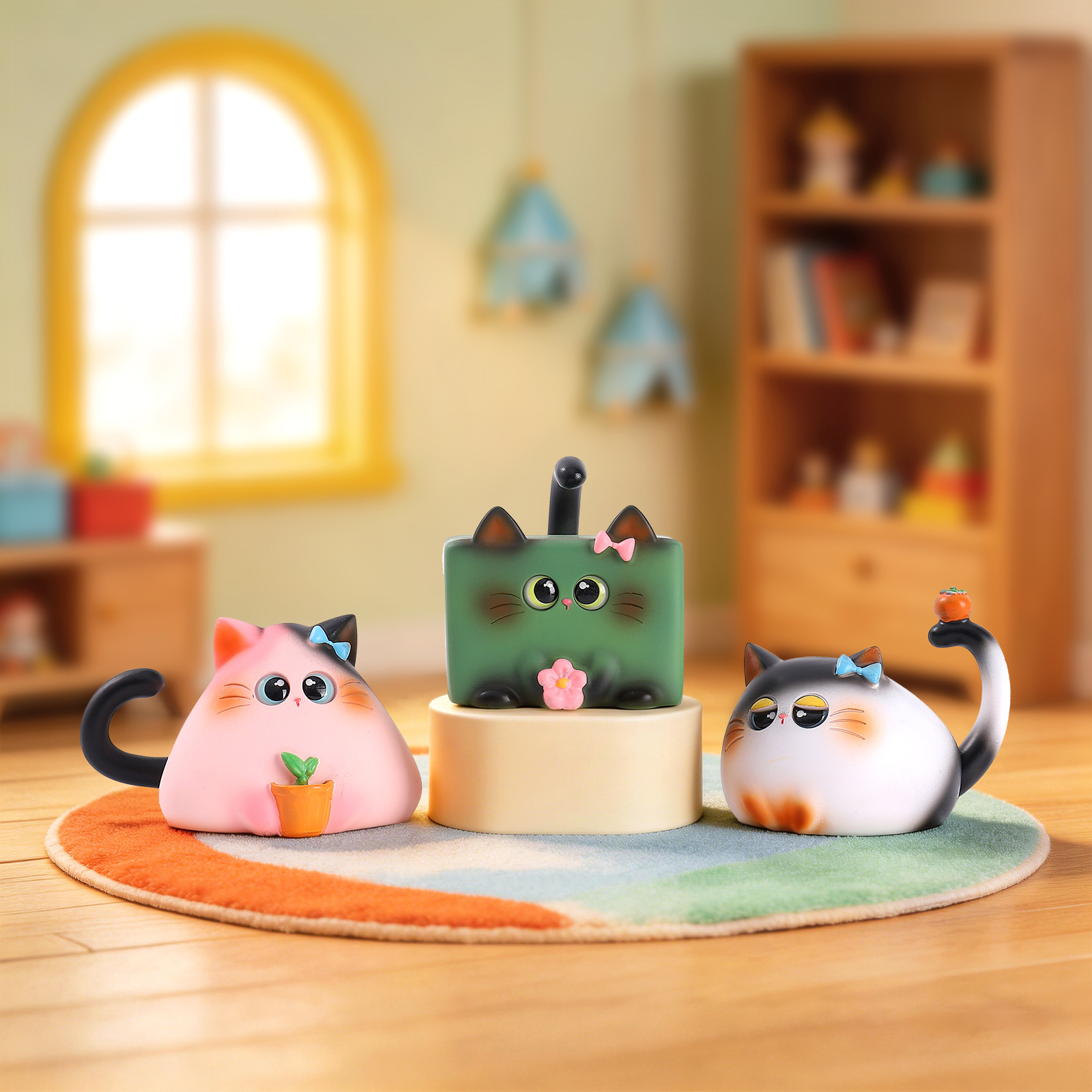 Blind Box Katzenfigur aus Harz – Office Furniture Installation Bewertung und Preis