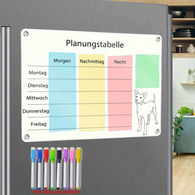 A3 Deutscher Magnetischer Plan – Magnetic Whiteboard Calendar Bewertung und Preis