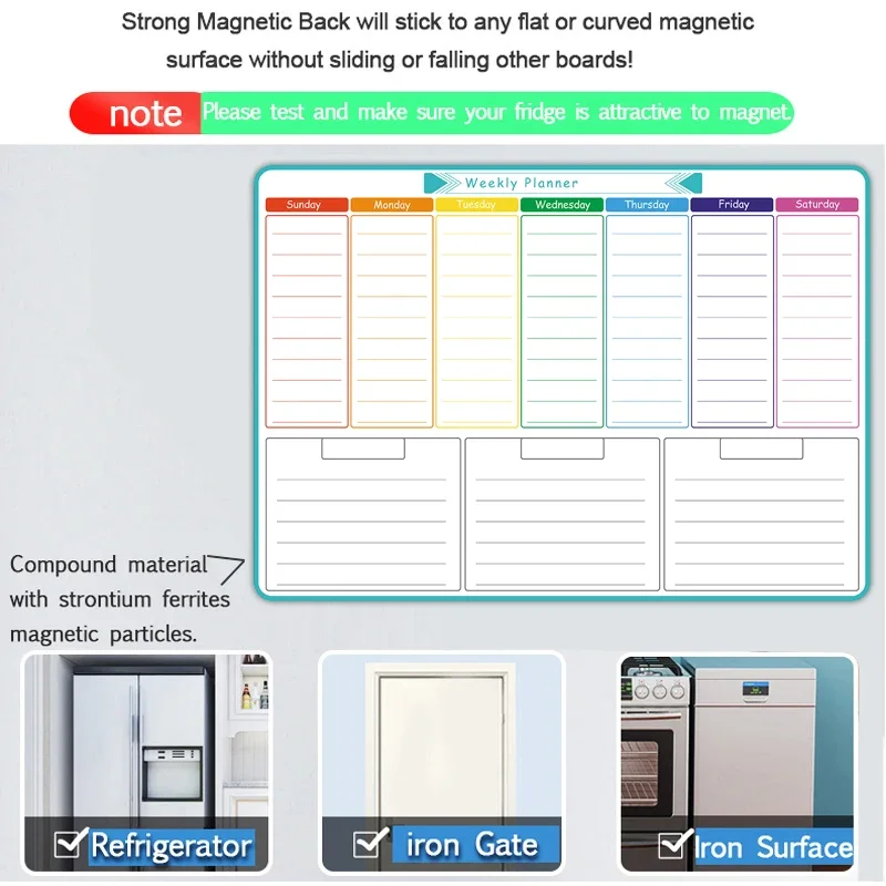 Magnetischer Wochen- und Monat – Magnetic Whiteboard Calendar Bewertung und Preis