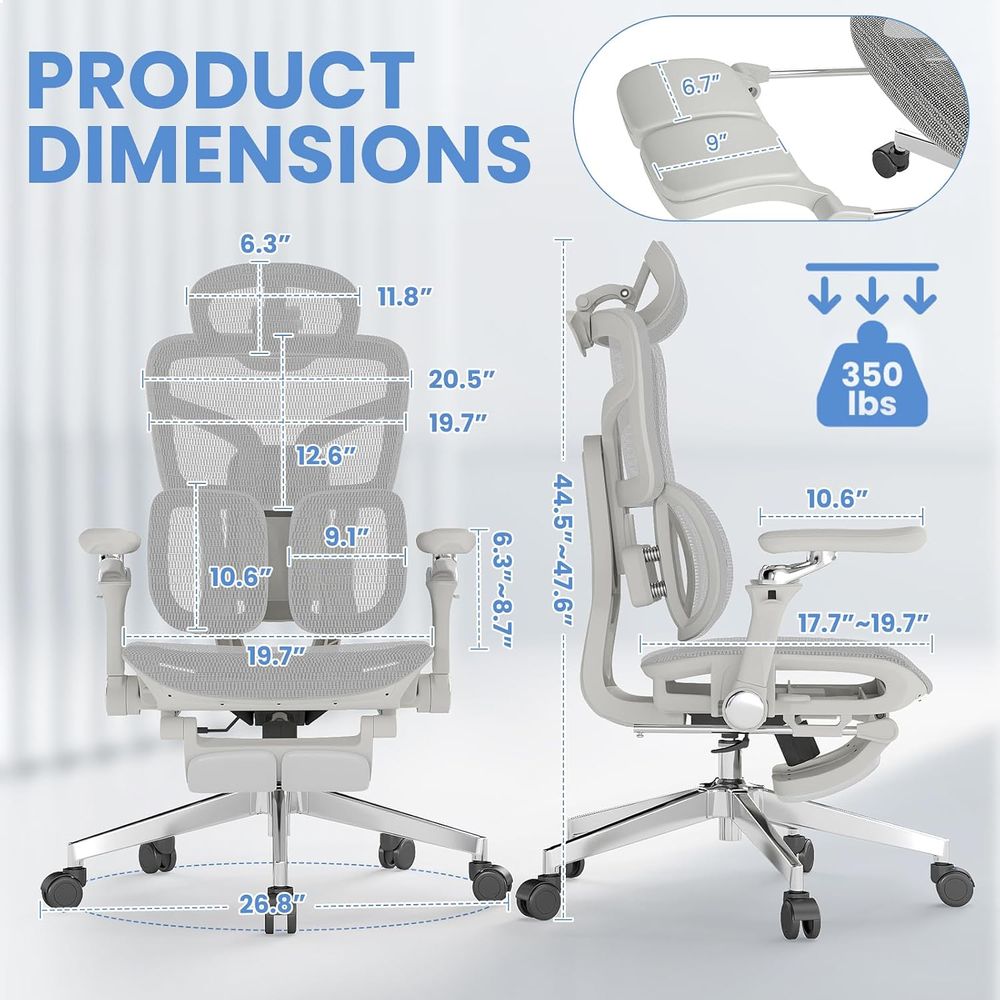 Ergonomischer Bürostuhl mit Fu – Office Furniture Zone Bewertung und Preis